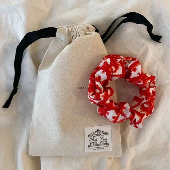 Dior scrunchie “Handmade with authentic vintage scarf”